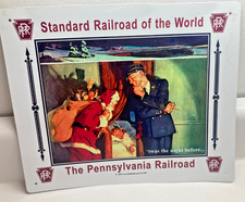 1989 Standard Railroad of the world The Pennsylvania RR metal sign 12 x 10 inch