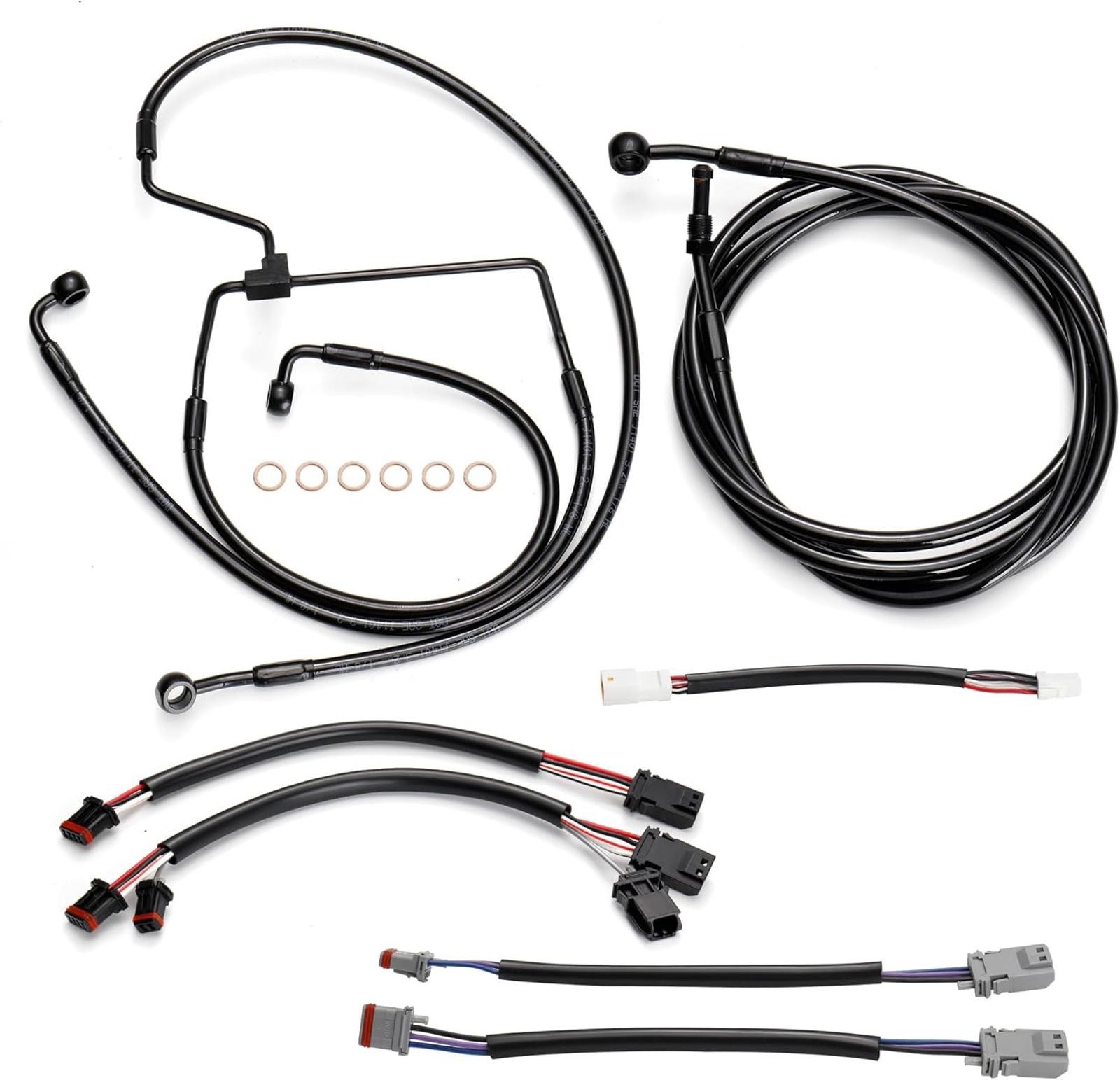 Prewired 16″ Handlebar Cable Kit for 2017–2020 Harley Touring (No ABS)