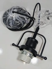 Black Industrial Pendant Light Farmhouse Accent Modern