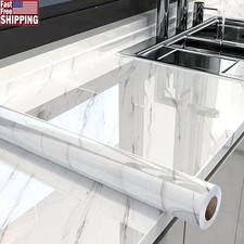 Self-Adhesive Marble Wallpaper PVC Contact Paper Easy Install Decorative DIY New