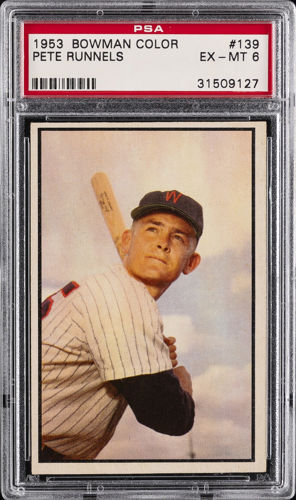 1953 BOWMAN COLOR #139 PETE RUNNELS PSA 6