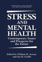 William R. Avison (U. A.) | Stress and Mental Health | Buch | Englisch (1994)