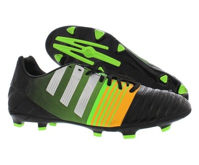 Adidas Nitrocharge 3.0 Fg Mens Shoes Size 12, Color: Black/Silver/Yellow