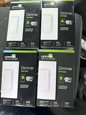 Leviton Decora Smart Dimmer 2nd Gen Wi-Fi App-Controlled White 4-Pack
