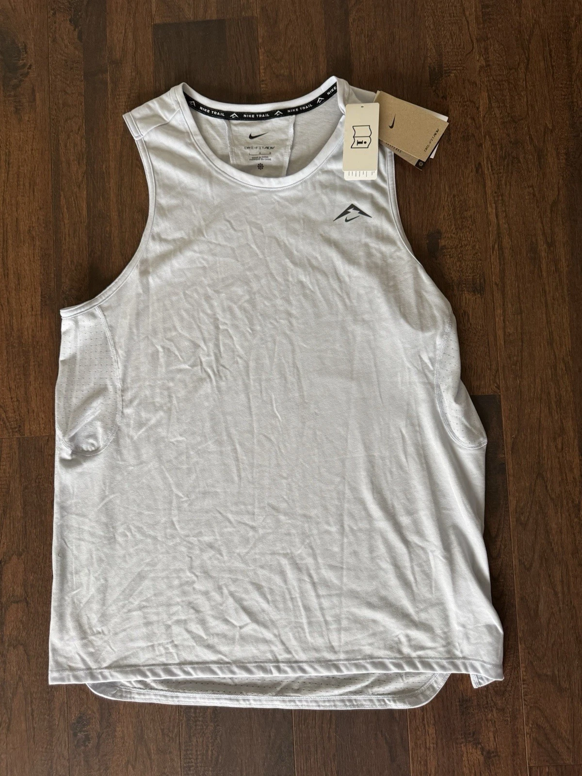 Nike Trail Solar Chase Dri-FIT ADV Running Tank Light Blue HJ4168-085 Mens Large