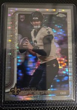 Tyler Shough Rookie Topps Chrome 2025 Pulsar Refractor