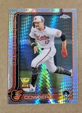 2024 TOPPS CHROME COLTON COWSER PRISM REFRACTOR RC 278 ORIOLES ROOKIE CUP AL ROY