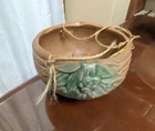 Vintage McCoy Pottery Leaves and Berries Hanging Planter