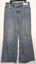 Arizona Jean Womens Distressed Baggy Jeans Si...