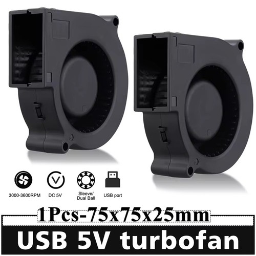 Powerful Quiet 15-30mm USB Blower Fan, for Receiver DVR Xbox Modem AV Cooling - Photo 3/25