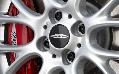 MINI NEW OEM R52 R53 R54 R55 R56 R57 R58 R59 JCW LOGO CENTER CAP STICKERS 4 PCS - Picture 4 of 4