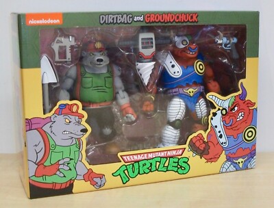NECA: Teenage Mutant Ninja Turtles - Dirtbag & Groundchuck Actionfiguren