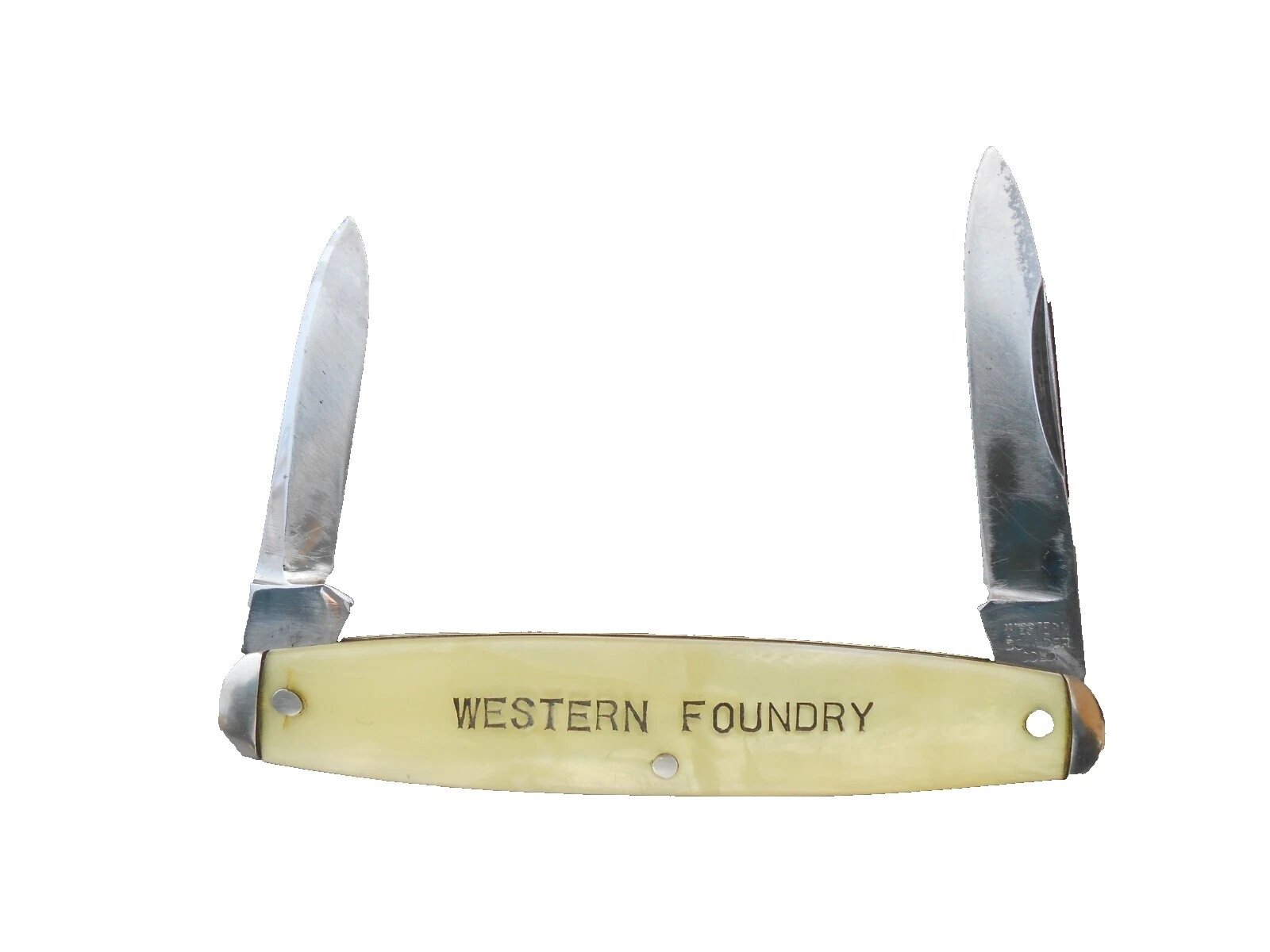 Western Pocketknife Collectible Vintage Factory Manufactured Folding Knives