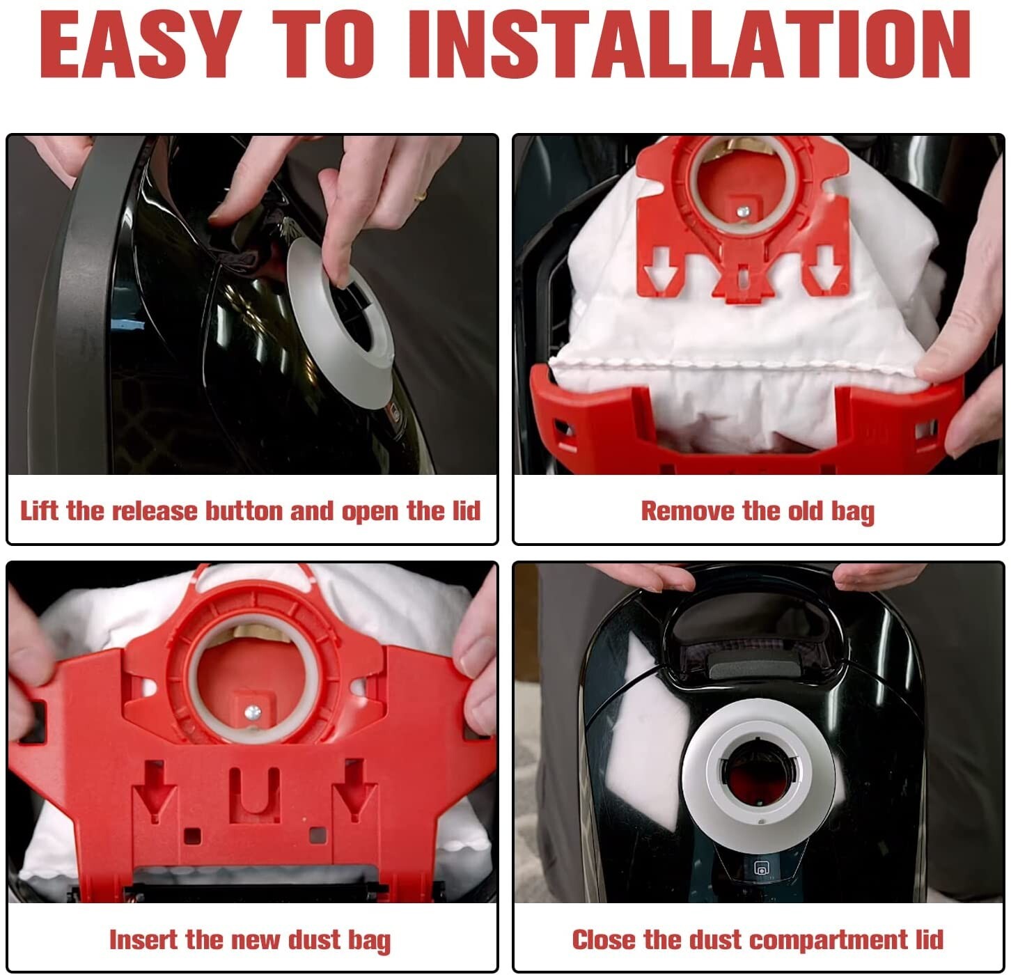 Miele FJM Vacuum Bags - 3D AirClean 10 Bags & 3 Motor Protection Filters