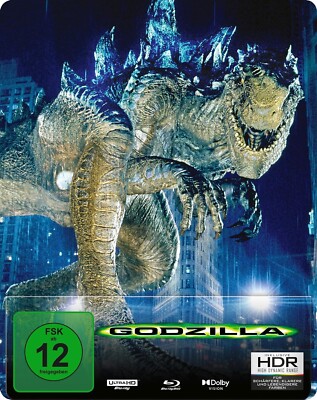Godzilla (1998) (Remastered) (4K Ultra HD) (+ Blu-ray) Steelbook