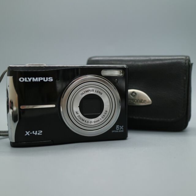 Olympus X-42 12.0MP Compact Digital Camera Black Tested *Dead Pixels*