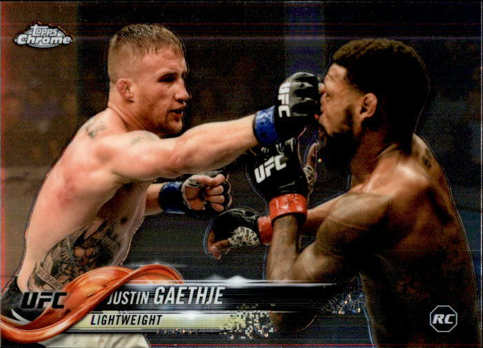 Justin Gaethje 2018 Topps Chrome UFC Rookie Card #71