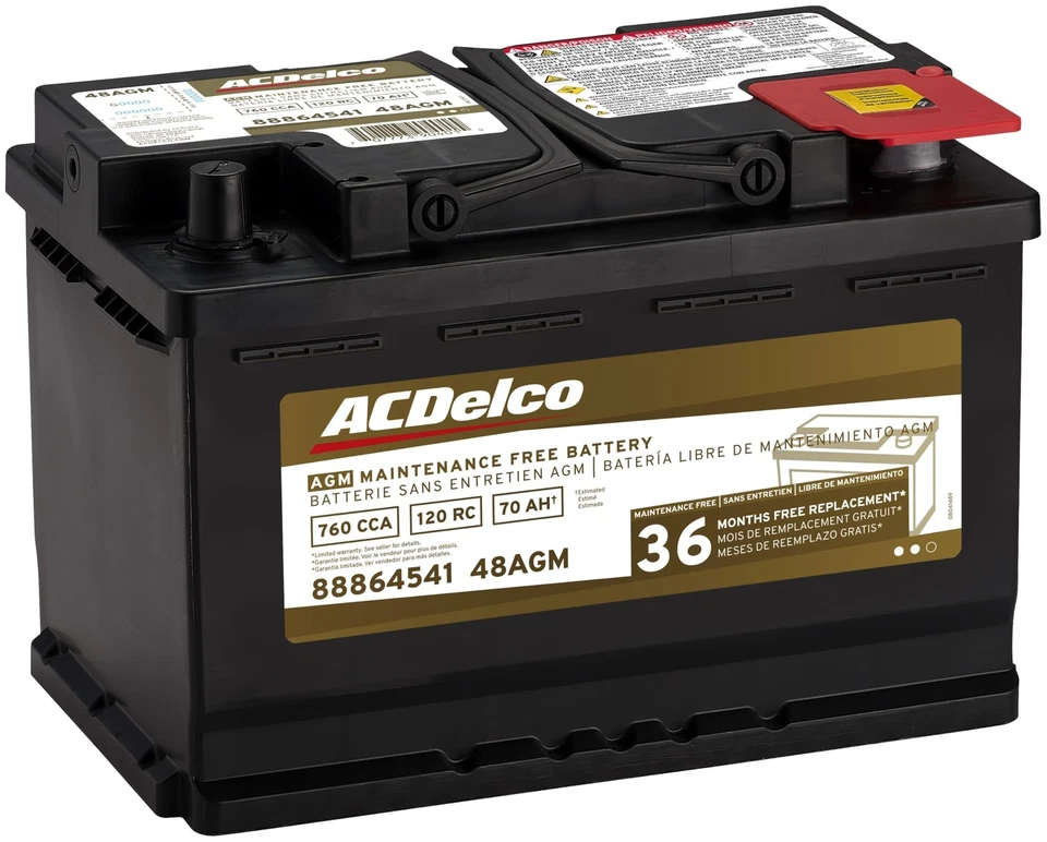 ACDelco Gold 48AGM (88864541) 36 Month Warranty AGM BCI Group 48 Battery Foto 2 de 4