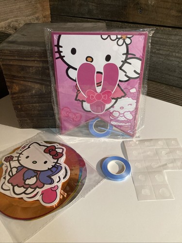 Hello Kitty Paper Plates, Napkins, Banner, Tablecloth Ballon’s Cupcake Decor && - Picture 6 of 9