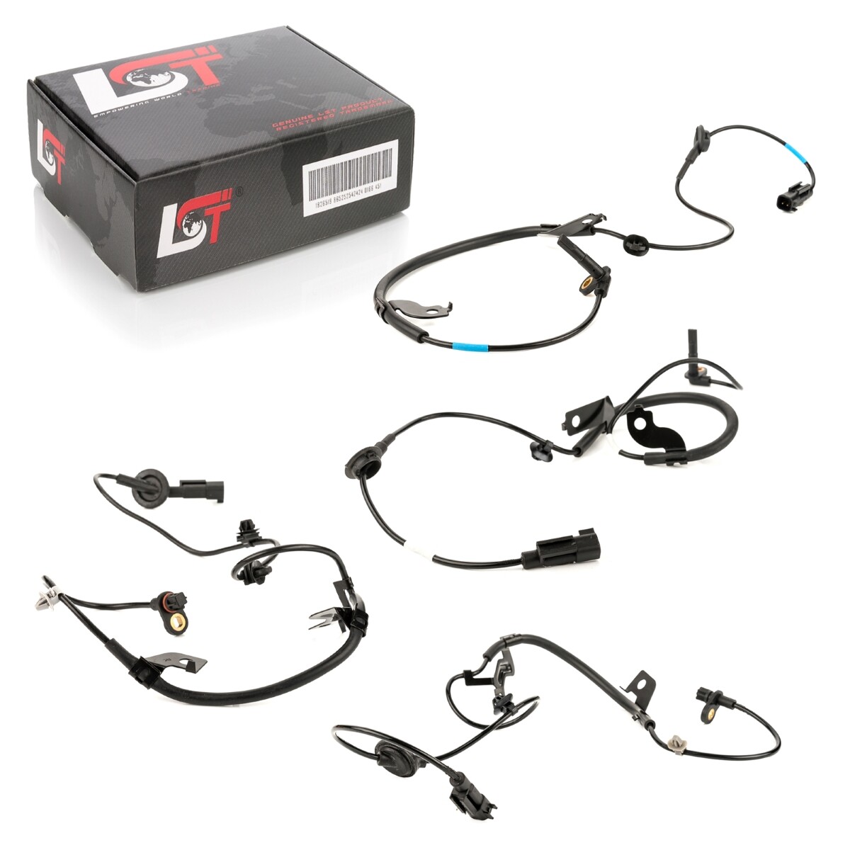 4x ABS Sensor Wheel Speed Sensor Set front rear for MITSUBISHI LANCER VIII 07-