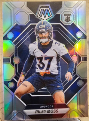 2023 Panini Mosaic Riley Moss Silver Prizm RC #358 Denver Broncos