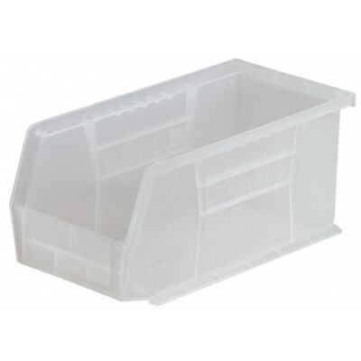 Akro-Mils 30260Sclar Hang & Stack Storage Bin, Plastic, Clear, 10 In H, 11 In