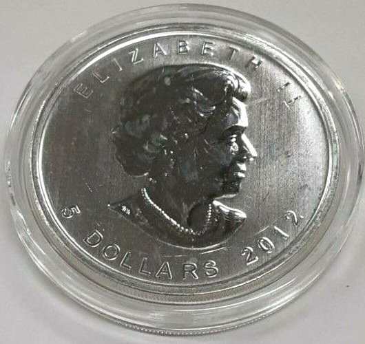2012 Canada $5 .9999 Fine Silver Maple Leaf BU Coin in Capsule | eBay