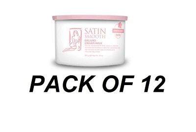 SATIN SMOOTH Deluxe Cream Wax, 14 OZ - PACK OF 12