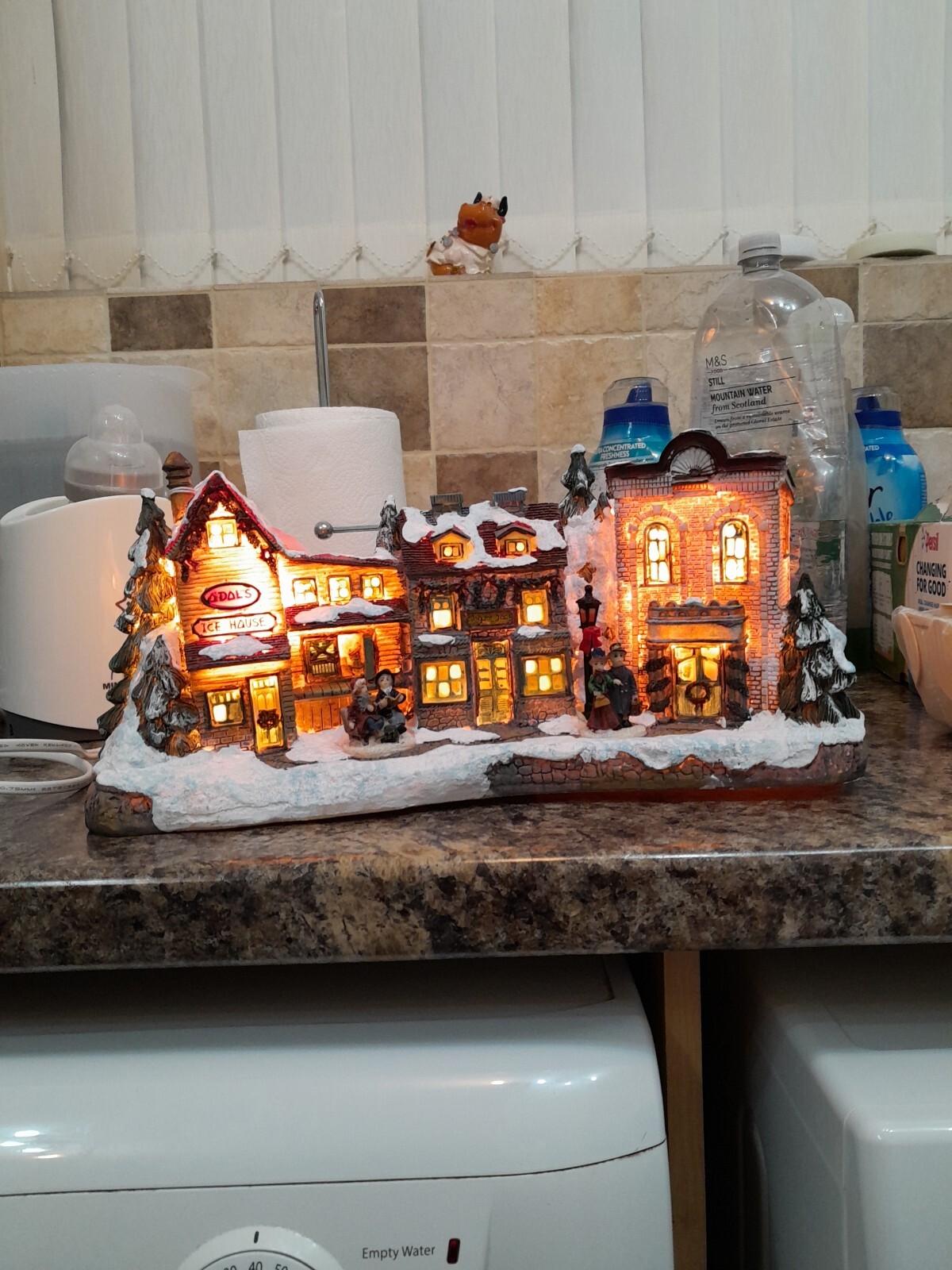 light up christmas village scene eBay