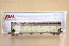 ATLAS 50 000 203 N WEATHERED DOWX DOW CHEMICAL ACF 5701 4 BAY HOPPER CAR 2164 nv