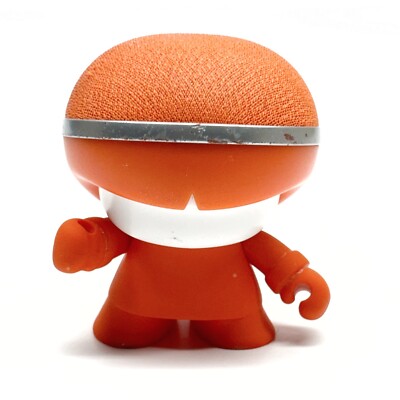 Xoopar Boy Mini Wireless Speaker Lights Up Remote Selfie Taking Orange TESTED