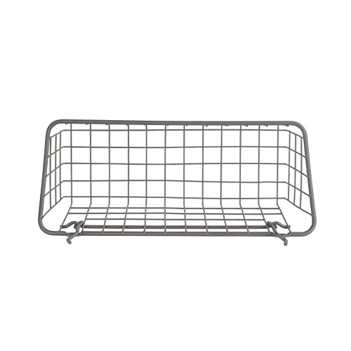 Spectrum Pegboard & Wall Mount Wire Basket Small (Industrial Gray) - Storage & O
