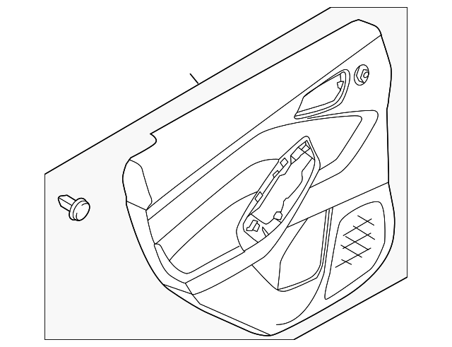 Genuine Ford Door Trim Panel CV6Z-5427406-EB | eBay 