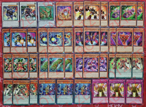 YUGIOH Superheavy Samurai Deck 43 Cards Sarutobi *Naturia Beast* Stealth Ninja