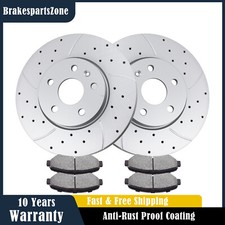 Front Brake Rotors and Pads Kit for Chevrolet Impala 2014-2020 Drilled Brakes