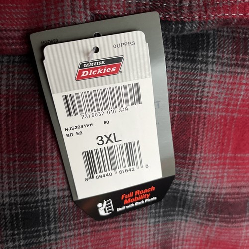 Genuine Dickies Men 3XL HeavyWeight Flannel Shirt Jacket Berber Sherpa Lined NWT - Picture 7 of 8