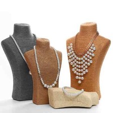 Mannequin Bust Model Jewellery Display Stand Necklace Chain Holder Rack