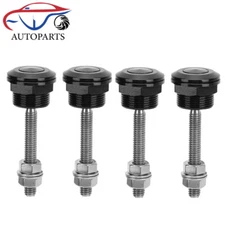 Pack of 4 Universal Aluminum Quick Release Lock Latch Bumper Push Button Bonnet