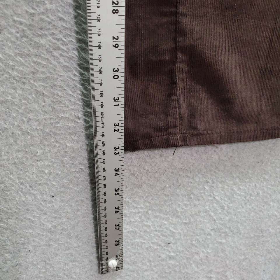 VINTAGE Levi's Women Pants 9 Brown Corduroy White Tab Triangle Mom High Rise - Image 3 of 4