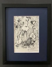 🔥 Joan Miro | Vintage 1983 Signed Colorful Print | Mounted and Framed