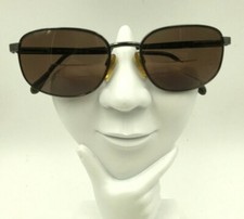 Vintage Luxottica 1275 F106 Gunmetal Oval Sunglasses Italy FRAMES ONLY