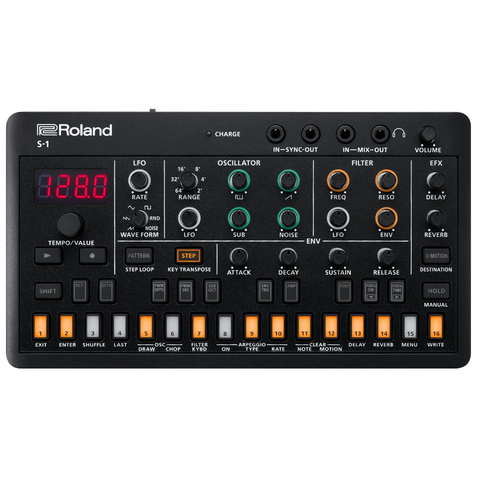 Roland Aira Compact S-1 Tweak Synthesizer + keepdrum Kopfhörer - Bild 3 von 4
