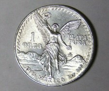 1985 Mexico Libertad Silver Onza .999 Fine Silver 1 oz  Uncirculated (52521)