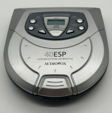 Audiovox Personal Cd Player-40 Second ESP Silver-Model DM8804-40- TESTED  WORKS