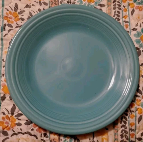 Fiestaware Dinner Plate Turquoise 10.5" Homer Laughlin Fiesta HLC