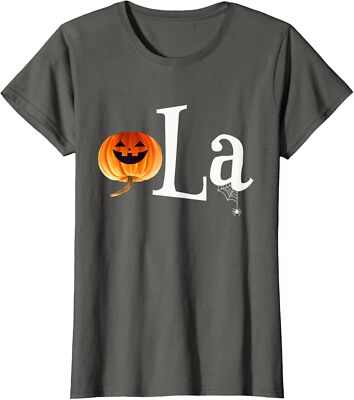 Comma La Funny Kamala Harris Halloween Pumpkin Gift Ladies' Crewneck T-Shirt
