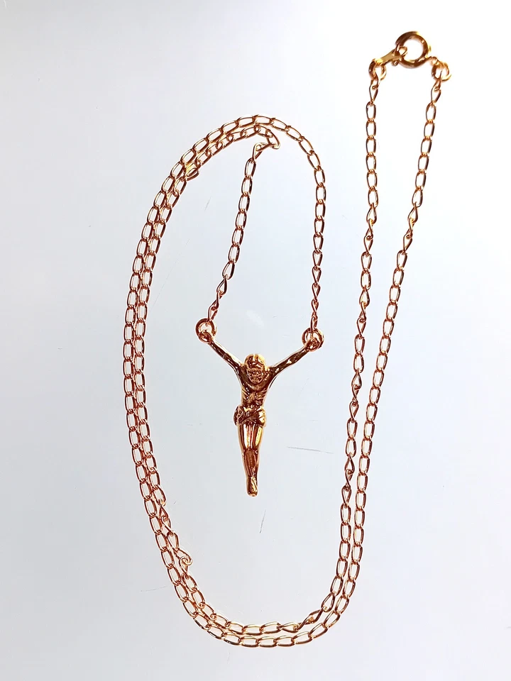 Colgante Cristo de San Juan chapado en oro Salvador Dalí 21" Foto 3 de 4