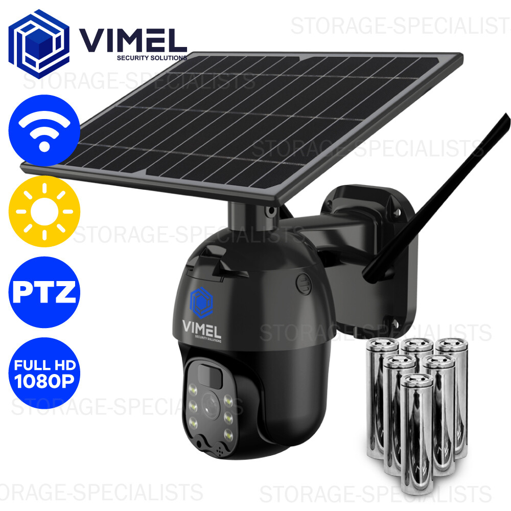 Wireless Security Camera Solar Outdoor Battery PTZ CCTV Home Alarm