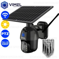 Wireless Security Camera Solar Outdoor Battery PTZ CCTV Home Alarm System
