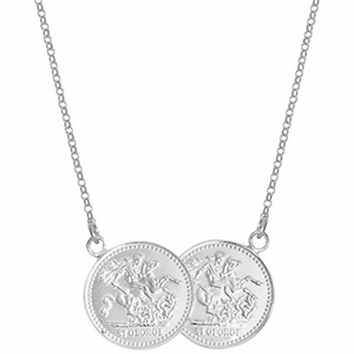 Half Sovereign Necklace Solid Sterling 